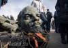В Николаевской области националисты свалили памятник Ленину