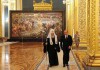 Святейший Патриарх Московский и всея Руси Кирилл посетил государственный прием в Большом Кремлевском Дворце по случаю Дня народного единства