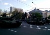Военная техника ополчения прошла маршем по Донецку на репетиции Парада Победы