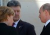 Меркель обсудила с Порошенко и Путиным обострение ситуации на Украине