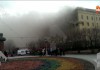 В горящем здании Минобороны РФ обрушилась кровля