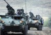 Колонна военной техники США следует через Латвию в Эстонию